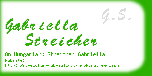 gabriella streicher business card